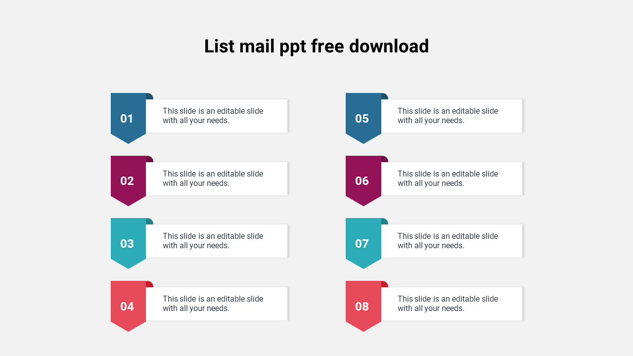 List mail ppt free download